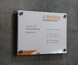 Türschild Kanzlei
